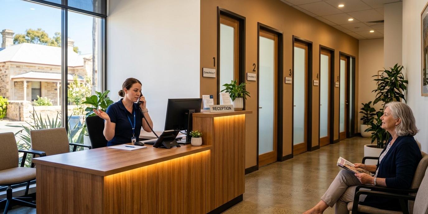 5 Practitioners, 1 Receptionist, 1 Phone Line. Do the Maths.